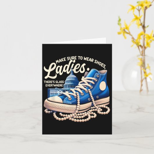 Sure To Trage Ladys Shoes Ladys Kamala Harr Karte (Gelbe Blume)