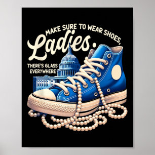 Sure To Trage Ladys Shoes Ladys Kamala Harr Poster