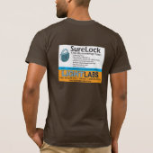 SureLock Brown T-Shirt (Rückseite)