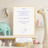 Surely Goodness and Mercy Psalm 23:6 Christian  Poster