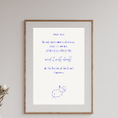 Surely Goodness and Mercy Psalm 23:6 Christian  Poster