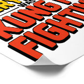 Surely Not Everybody Was Kung Fu Fighting Karate M Poster (Ecke)