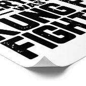 Surely Not Everybody Was Kung Fu Fighting Karate M Poster (Ecke)