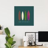 Surf-Abenteuer Dekor Druck Poster (Heimbüro)