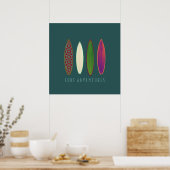 Surf-Abenteuer Dekor Druck Poster (Küche)