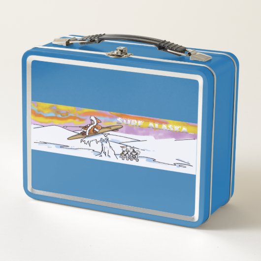Surf Alaska Blue Lunchbox (Vorderseite)