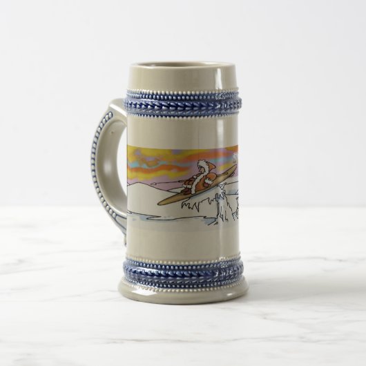 Surf Alaska stein Bierglas (Vorderseite Links)