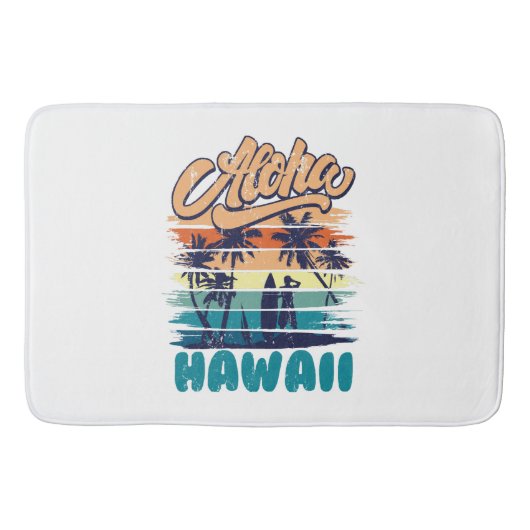 Surf - Aloha Hawaii Badematte (Vorderseite)