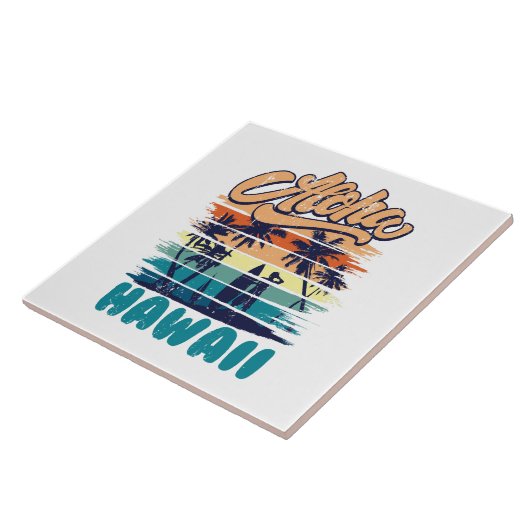 Surf - Aloha Hawaii Fliese (Seite)