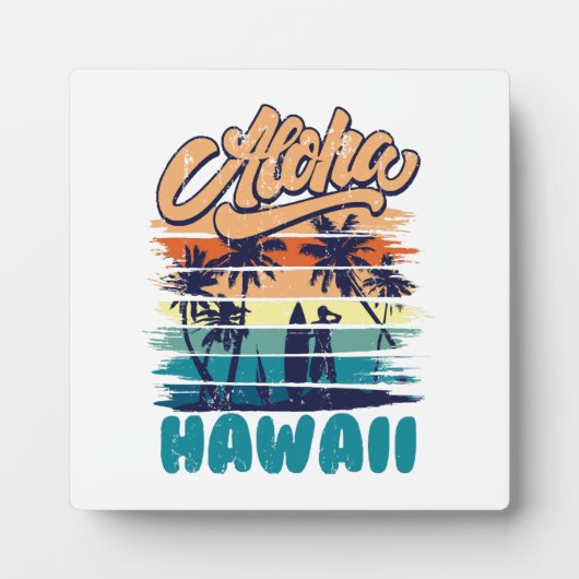 Surf - Aloha Hawaii Fotoplatte (Vorderseite)