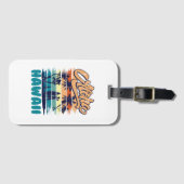 Surf - Aloha Hawaii Gepäckanhänger (Vorderseite (Horizontal))