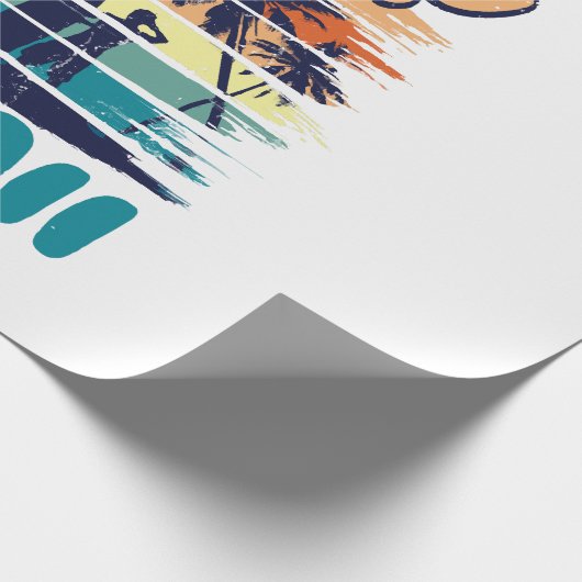 Surf - Aloha Hawaii Geschenkpapier (Ecke)