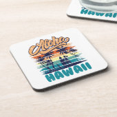 Surf - Aloha Hawaii Getränkeuntersetzer (Linke Seite)