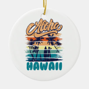 Surf - Aloha Hawaii Keramik Ornament