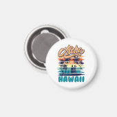 Surf - Aloha Hawaii Magnet (Vorderseite/Rückseite)