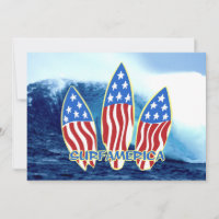 Surf America Wave Party Einladungen