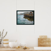 Surf and Rocks - Nahariya, Israel Poster (Küche)