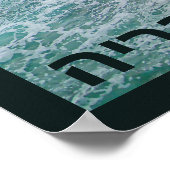 Surf and Rocks - Nahariya, Israel Poster (Ecke)