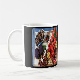 Surf-and-Turf-Abendessen Kaffeetasse