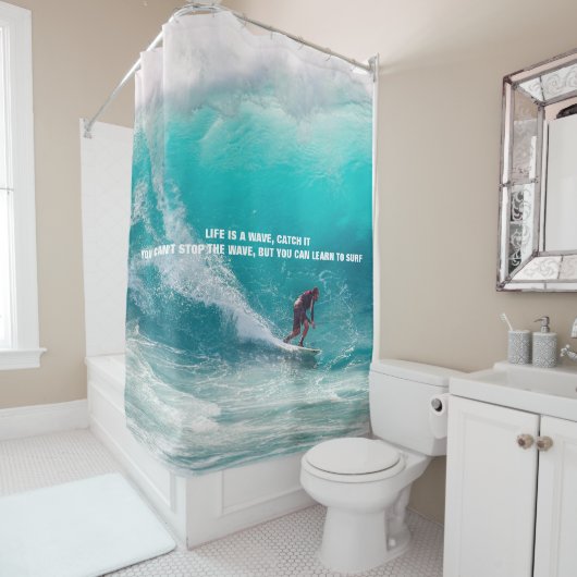 Surf-Angebot Duschvorhang (Beispiel)