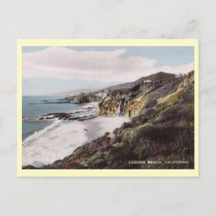 Surf-Ansicht, Laguna Beach, Kalifornien Vintage Postkarte