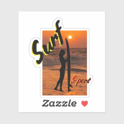 SURF AUFKLEBER (Blatt)