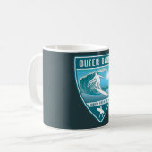 Surf Außenbanks North Carolina Kaffeetasse (Vorderseite Links)