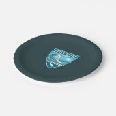 Surf Außenbanks North Carolina Pappteller (Schrägansicht)