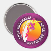 Surf Australia (Noosa) Magnet (Vorderseite/Rückseite)