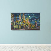 Surf Avenue Aussicht Luna Park Eingang Leinwanddruck (Insitu (Holzboden))