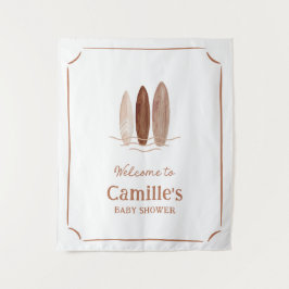 Surf Baby Dusche Begrüßungszeichen Wandteppich