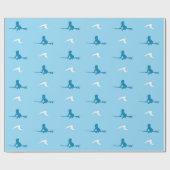 Surf Baby Wrapping Paper Geschenkpapier (Flach)