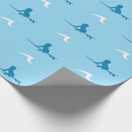 Surf Baby Wrapping Paper Geschenkpapier (Ecke)