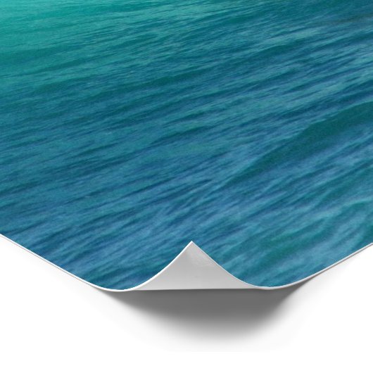 Surf Background Poster Print (Ecke)