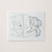 Surf Beach Adult Coloring Puzzle (Horizontal)