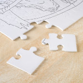 Surf Beach Adult Coloring Puzzle (Seite)