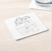 Surf Beach Adult Farbpapier Untersetzer (angewinkelt)
