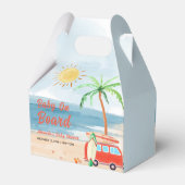 Surf Beach Baby an Bord Babydusche Geschenkschachtel (Rückseite)