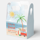 Surf Beach Baby an Bord Babydusche Geschenkschachtel (Geöffnet)