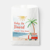 Surf Beach Baby an Bord Babydusche Geschenktütchen (Vorderseite)