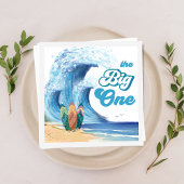 Surf Beach Birthday Party Napkins Serviette