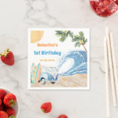 Surf Beach Birthday Party Napkins Serviette (Beispiel)