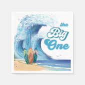 Surf Beach Birthday Party Napkins Serviette (Vorderseite)