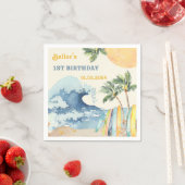 Surf Beach Birthday Party Serviette (Beispiel)