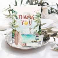 Surf Beach | Boho Sommer Dankeskarte
