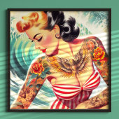 Surf Beach Button-up Poster