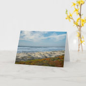 Surf Beach California Karte (Gelbe Blume)