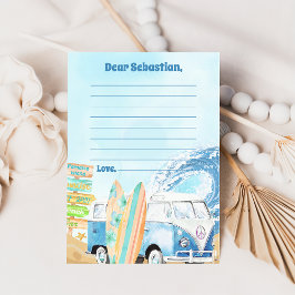 Surf Beach Geburtstagsparty Danke Karte