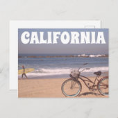 Surf Bicycle Postkarte (Vorne/Hinten)