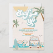 Surf Birthday Party Invitation Einladung (Vorderseite)